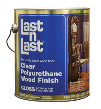 ABSOLUTE COATINGS 50001 LAST N LAST POLYURETHANE WOOD FINISH GLOSS SIZE:1 GALLON.