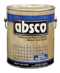 ABSOLUTE COATINGS 89001 ABSCO POLYURETHANE WOOD FLOOR FINISH GLOSS 450  VOC SIZE:1 GALLON.