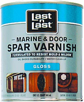 ABSOLUTE COATINGS 94004 LAST N LAST MARINE & DOOR SPAR VARNISH GLOSS 275 VOC SIZE:QUART.