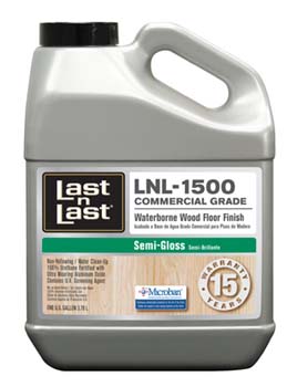 ABSOLUTE COATINGS 97821 LAST N LAST COMMERCIAL WATERBORNE WOOD FLOOR FINISH SEMI GLOSS 275 VOC SIZE:1 GALLON.