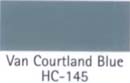 BENJAMIN MOORE PAINT COLOR SAMPLE Van Courtland Blue HC-145 SIZE:2 OZ.