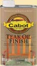 CABOT STAIN 8098 CLEAR TEAK OIL FINISH SIZE:QUART.