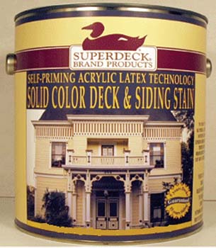 DUCKBACK DB-9603-4 DEEPTONE BASE ACRYLIC LATEX SELF PRIMING SOLID COLOR DECK & SIDING STAIN & SEALER SIZE:1 GALLON.