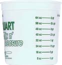 ENCORE 61086 POLY MIX N MEASURE CONTAINER WITH GRADUATIONS SIZE:2 1/2 QUARTS