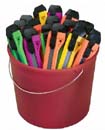 HYDE 49697 18MM SNAP OFF UTILITY KNIFE BUCKET PACK:25 PCS