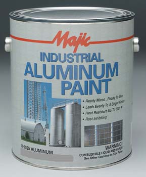 MAJIC 00255 8-0025 INDUSTRIAL ALUMINUM PAINT SIZE:5 GALLONS.