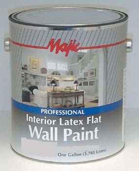 MAJIC 85011 8-8501 LATEX FLAT WALL CEILING WHITE PROFESSIONAL PAINT SIZE:1 GALLON.