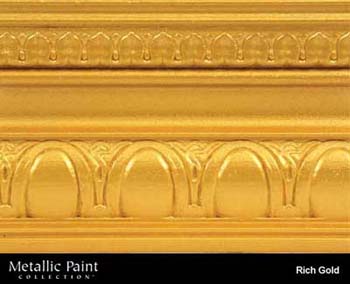 MODERN MASTERS ME701-GAL RICH GOLD METALLIC PAINT SIZE:1 GALLON.