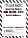 MATERIAL SAFETY DATA SHEET-MSDS AVAILABLE ON REQUEST