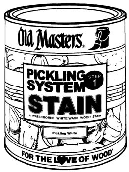 OLD MASTERS 54101 WHITE H20 PICKLING STAIN SIZE:1 GALLON.