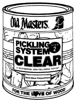 OLD MASTERS 54201 CLEAR H20 PICKLING STAIN SIZE:1 GALLON.