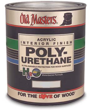 OLD MASTERS 75401 GLOSS H20 ACRYLIC POLYURETHANE SIZE:1 GALLON.