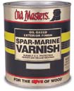 OLD MASTERS 92504 SEMIGLOSS SPAR MARINE VARNISH SIZE:QUART.