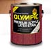 OLYMPIC 59697A WHITE BASE PREMIUM ACRYLIC SOLID LATEX STAIN WITH WATERGUARD PROTECTION SIZE:1 GALLON.