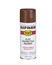 RUSTOLEUM 13183 214085 SPRAY PAINT FLAT BROWN STOPS RUST SIZE:12 OZ. SPRAY PACK:6 PCS.