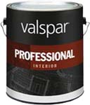 VALSPAR 11800 PROFESSIONAL INTERIOR LATEX WHITE EGGSHELL HI-HIDING SIZE:1 GALLON.