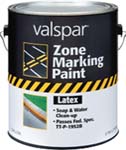 VALSPAR 137 ZONE MARKING PAINT LATEX BLUE SIZE:1 GALLON.