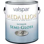 VALSPAR 2400 MEDALLION INT LATEX SEMI-GLOSS WHITE SIZE:1 GALLON.