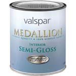 VALSPAR 2400 MEDALLION INT LATEX SEMI-GLOSS WHITE SIZE:QUART.