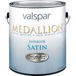 VALSPAR 3400 MEDALLION INT LATEX SATIN WHITE SIZE:1 GALLON.