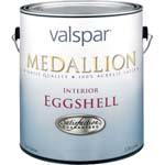 VALSPAR 4400 MEDALLION INT ACRYLIC LATEX EGGSHELL WHITE SIZE:1 GALLON.