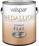 VALSPAR 45502 MEDALLION EXT LATEX FLAT HOUSE PAINT TINT BASE SIZE:1 GALLON.