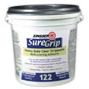 ZINSSER 02881 SUREGRIP 122 HEAVY DUTY CLEAR STRIPPABLE W/C ADHESIVE SIZE:1 GALLON.